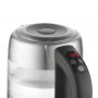 Adler | Kettle | AD 1247 NEW | With electronic control | 1850 - 2200 W | 1.7 L | Stainless steel, glass | 360° rotational base | - 7